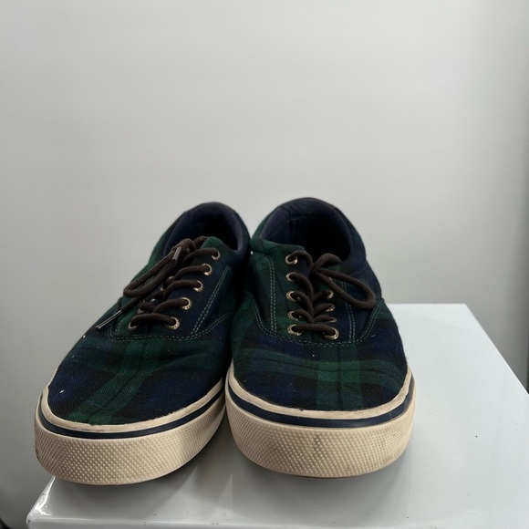 Sperry Top-Sider Halyard CVO Chambray Plaid Shoes Mens Size 11.5 - Picture 4 of 7